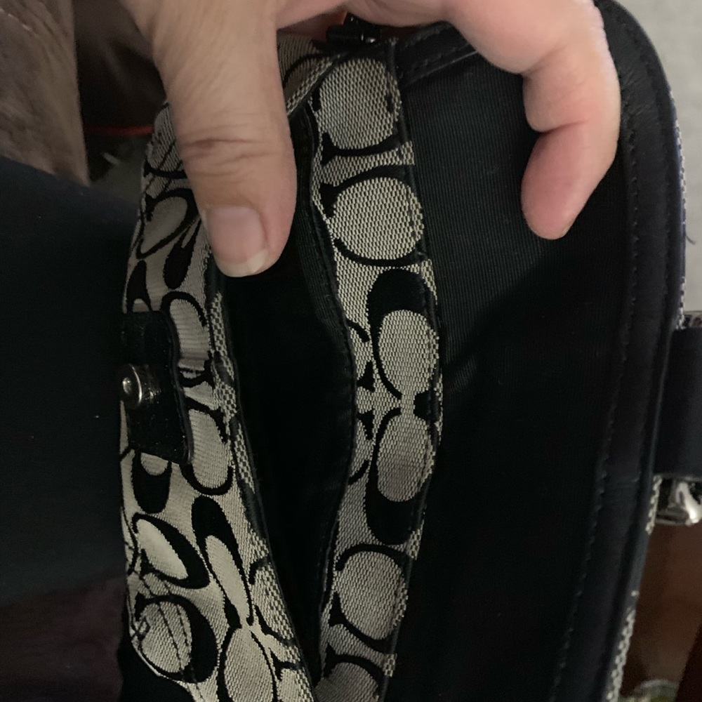 Grey And Black Wristlet